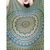 Přehoz Zelená mandala s modrou
