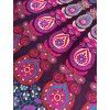 Přehoz Vínové paví pero do růžova