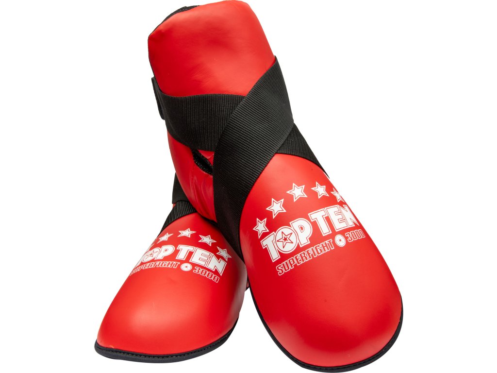 Kicks “Superfight 3000” foot protector, foot gear - red, size XS (Size XS, Color Red)
