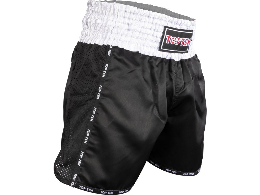 Kickbox-Shorts “Thai Basic” - black, size XXS (Size XXS, Color Black, Gloves cut Without Label)