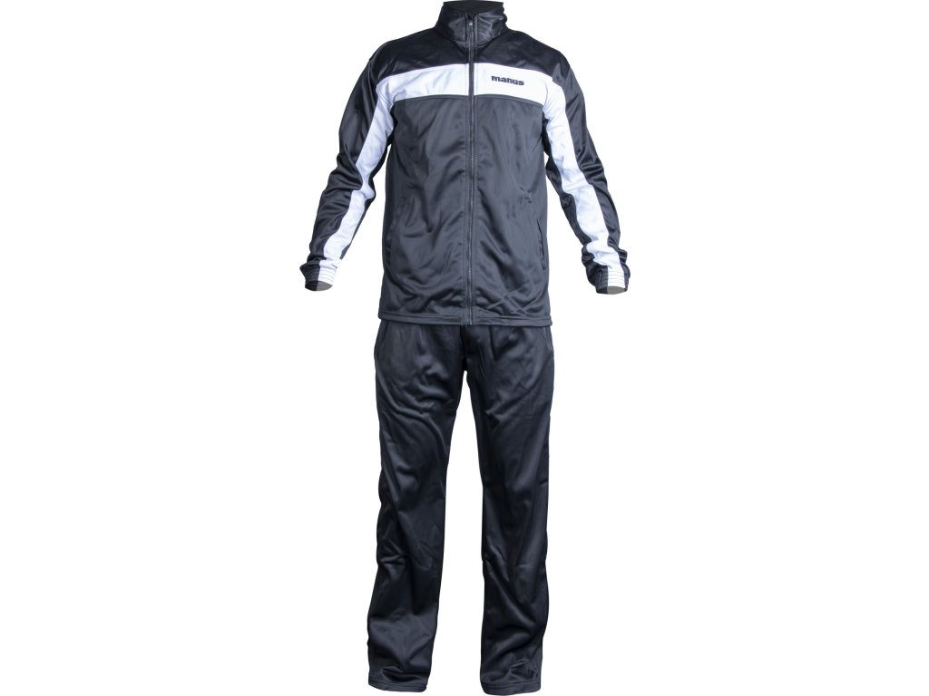 Tracksuit for Kids - size XXS = 140 cm, black-white (Size XXS, 140 cm, Color Black - White, Gloves cut Without Label)