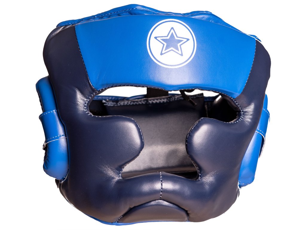 Head guard “Blue Ocean” - size S-M (Size S-M, Color Darkblue - Blue, Gloves cut Without Label)