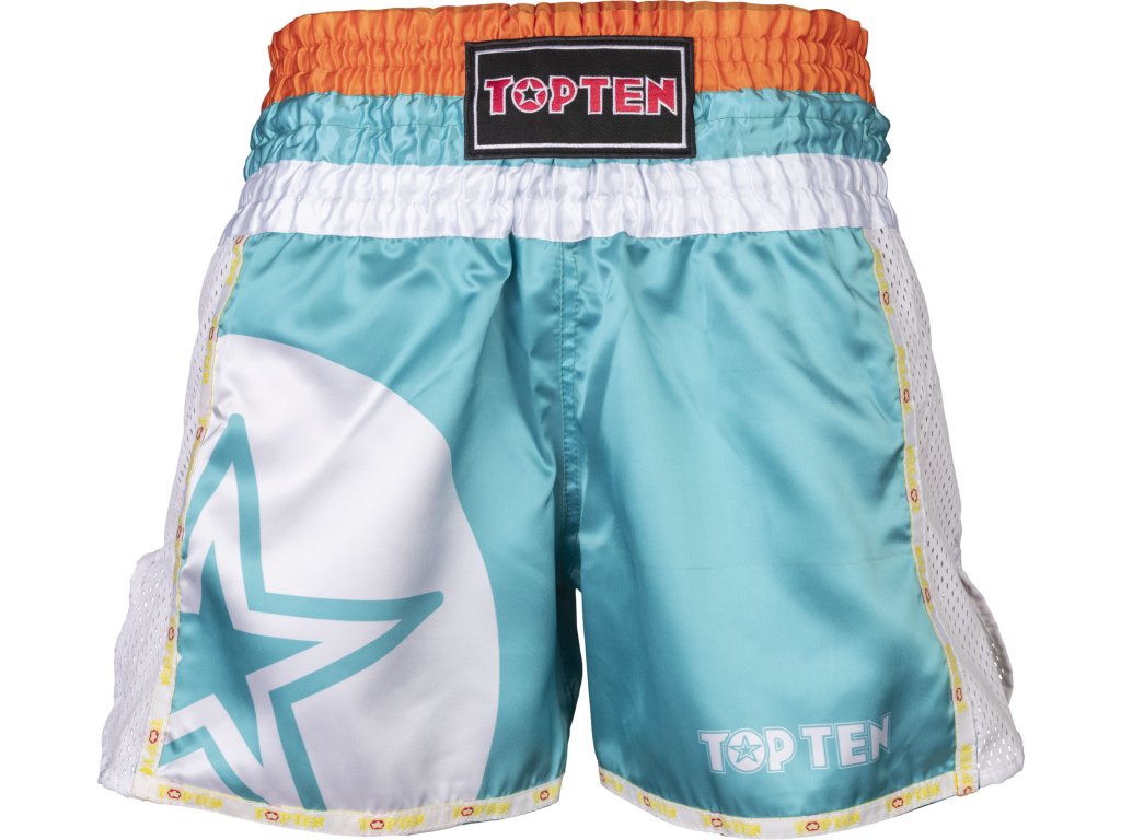 Kickbox-Shorts “STAR” - size S, green (Size S, Color Green, Gloves cut Without Label)