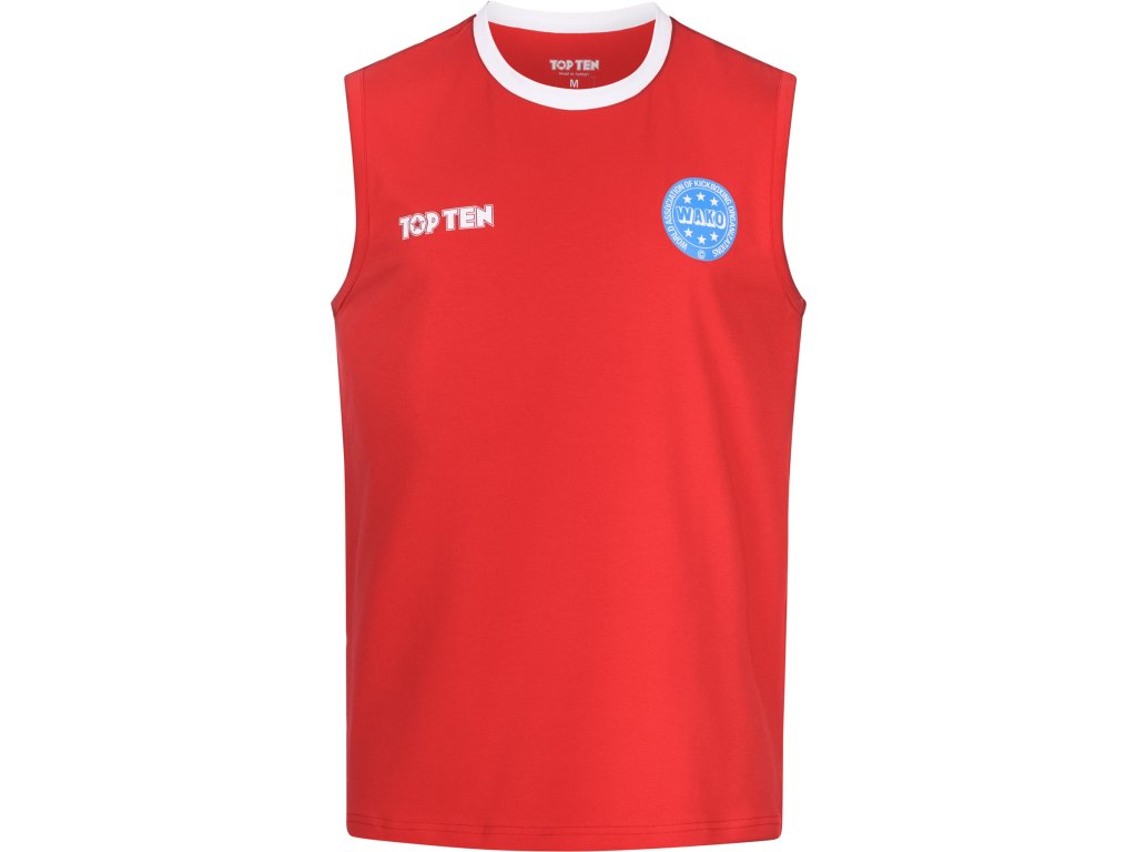 T-shirt “WAKO Kick Light” basic - red, size XS (Size XS, Color Red, Gloves cut Without Label)
