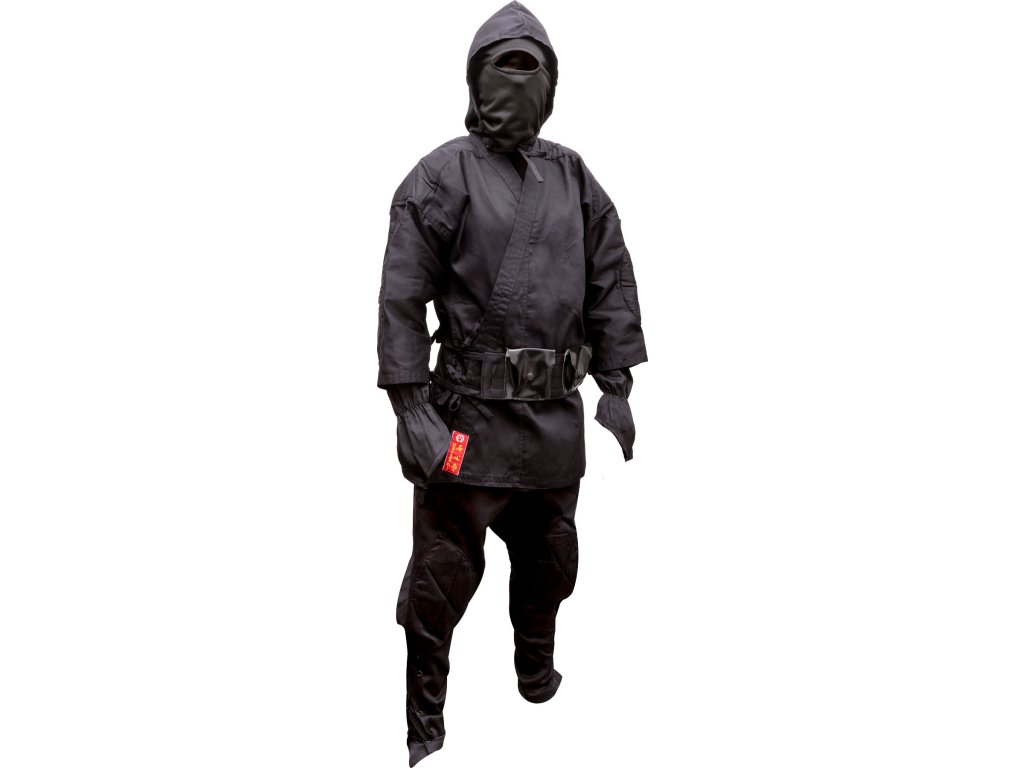 Ninja uniform “Kendo” with accessories - black, size 150 cm (Color Black, Size 150 cm)