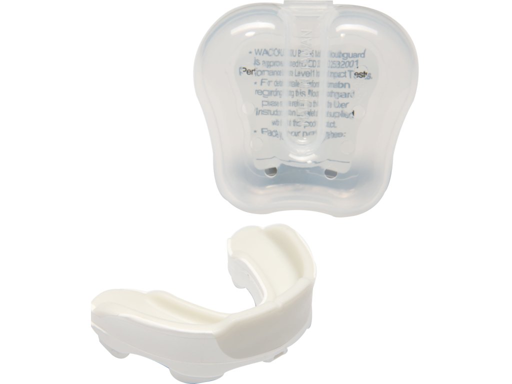 Mouth guard “3L-Predection” - white-orange (Color White - Orange)