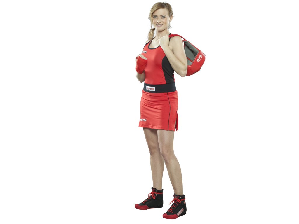 Boxing Skirt for women - red, size M (Size M, Color Red)