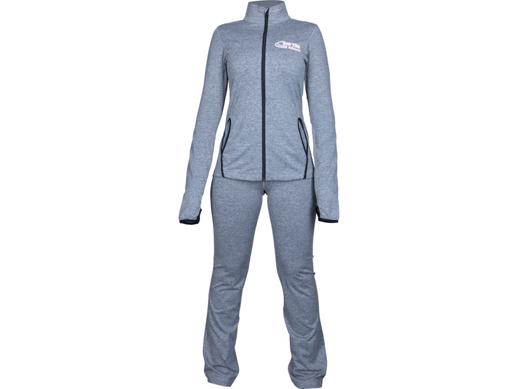 Tracksuit “Athlete” for women - size S = 160 cm, gray (Size S, 160 cm, Color Gray, Gloves cut Without Label)