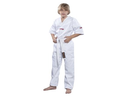 Kickboxing uniform “Classic” for Kids - size 110 = 110 cm, white (Size 110, 110 cm, Color White)