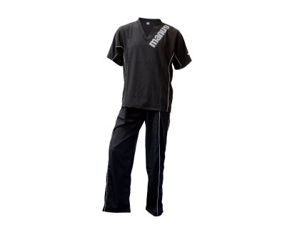 Kickboxing uniform “Eclipse” for Kids - size 130 = 130 cm, black-gray (Size 130, 130 cm, Color Black - Gray)