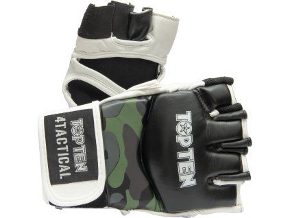 Grappling gloves “4Tactical” (Farba Black - White, Veľ. S)