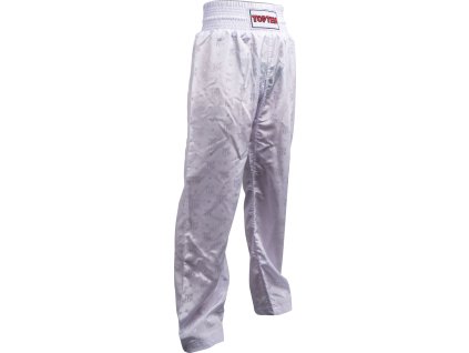 Kickboxing pants “Classic” for Kids - size 110 = 110 cm, white-white (Size 110, 110 cm, Color White - White)