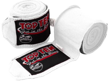 Hand-Wrap, elastic boxing bandage - 5 cm x 250 cm, white (Color White, Dimensions 5 cm x 250 cm)