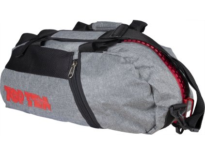 Backpack-Sportsbag-Dufflebag combination “Grey” - 55 cm x 29 cm x 27 cm, grey-red (Color Gray - Red, Dimensions 55 cm x 29 cm x 27 cm, Gloves cut Without Label)