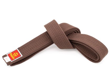 Karate belt - brown, size 240 cm (Color Brown, Size 240 cm, Gloves cut Without Label)