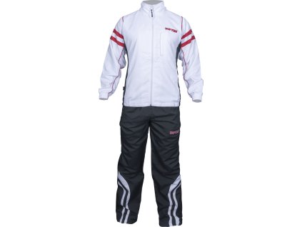 Tracksuit “Fight Elite” SlimFit for women - size L = 180 cm, white-red (Size L, 180 cm, Color White - Red, Gloves cut Without Label)