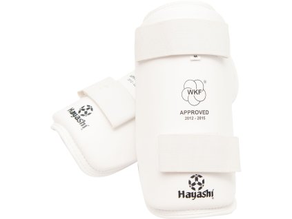Forearm guard (WKF approved) - white, size S (Size S, Color White)