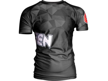Rash Guard “PRISM” - black, size S (Size S, 160 cm, Color Black)