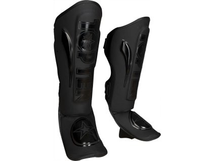 Shin- and Instep Guard „Star Light“ - size XS, black-black (Size XS, Color Black - Black)