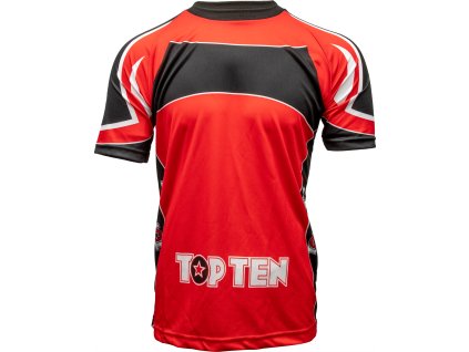 T-Shirt “Elastic” - red-black, size L (Size L, Color Red - Black)