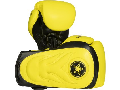 Sparring gloves “Hero” - 12 oz, yellow (Color Yellow, Gloves weight 12 oz)