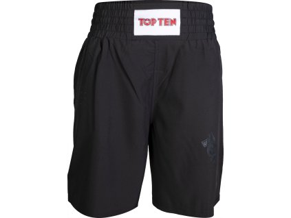 Shorts “Laser cut” for boxing - black-black, size S (Size S, Color Black - Black)