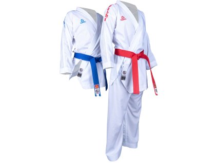 Karate-Gi Set “Air Deluxe Competition” (WKF approved) - size 130 cm (Color White, Size 130 cm, Gloves cut Without Label)