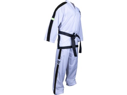 Taekwon-Do Instructor Dobok “Green” (4. - 6. Dan) - white, size 160 cm (Color White, Size 160 cm)