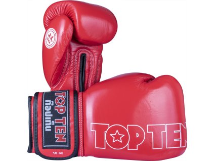 Boxing gloves “Mad” - 10 oz, red (Color Red, Gloves weight 10 oz, Gloves cut Standard)