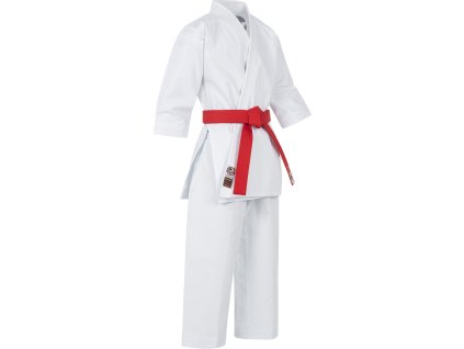 Karate gi “Tenno Premium” - white, with white embroidery, size 130 cm (Color White - White, Size 130 cm)
