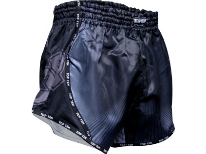 Kickboxing shorts “Vectory” - black, size XS = 150 cm (Size XS, Color Black, Gloves cut Without Label)