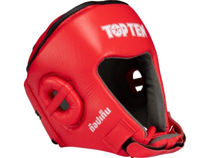 Headguard “Jarot Muay” - red, size S (Size S, Color Red)