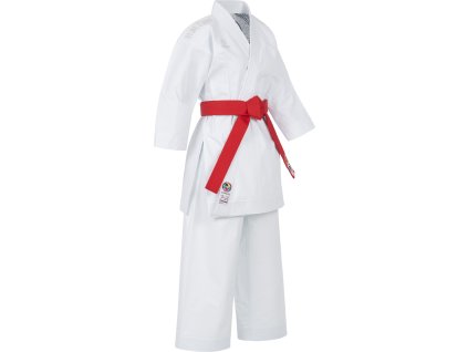 Karate Gi “Jingu” - white, with white embroidery, size 140 cm (Color White - White, Size 140 cm, Gloves cut Without Label)