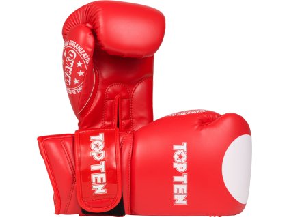 Boxing gloves “WAKO GT” - 10 oz, red (Color Red, Gloves weight 10 oz, Gloves cut Standard)