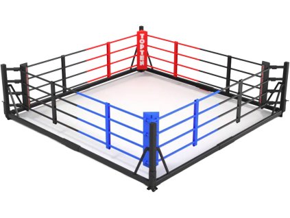 Boxing ring, flat ring, foldable “Take-out” (Rozmery 4 m x 4 m, Strih Without Label)