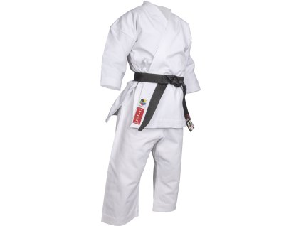 Karate-Gi “Reikon” (WKF Approved) - white, size 130 cm (Color White, Size 130 cm, Gloves cut Without Label)
