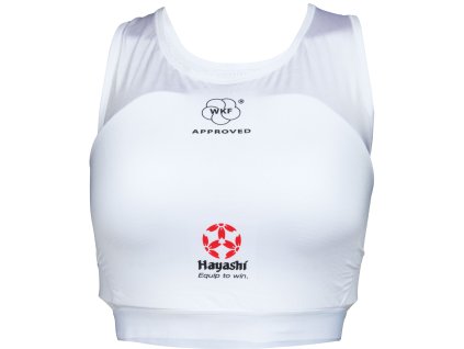 Chestguard “Maxi” for women (WKF Approved) - white, size XS (Size XS, Color White)