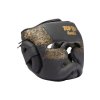 Headguard “Nong Han” - black-yellow, size S-M (Size S-M, Color Black - Gold, Gloves cut Without Label)