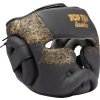 Headguard “Nong Han” - black-yellow, size S-M (Size S-M, Color Black - Gold, Gloves cut Without Label)