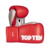 Boxing Gloves “Profi” - 8 oz, red-silver (Color Red - Silver, Gloves weight 8 oz, Gloves cut Without Label)