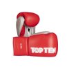 Boxing Gloves “Profi” - 8 oz, red-silver (Color Red - Silver, Gloves weight 8 oz, Gloves cut Without Label)