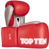 Boxing Gloves “Profi” (Farba Red - Silver, Váha rukavíc 8 oz)