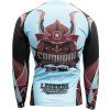 top ten rash guard samurai blue black 14142 back 5