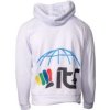 Hoodie “ITF SHADOW” - white-blue, size XXL (Size XXL, Color White - Blue)