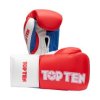 Boxing Gloves “Profi Tricolor” - 8 oz, red-blue (Color Red - Blue, Gloves weight 8 oz, Gloves cut Without Label)