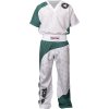 Kickboxing uniform “Bow” - black-red-white, size 130 (Size 130, Color Black - Red - White)
