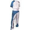 Kickboxing uniform “Bow” (Farba White - Blue - Black, Veľ. 130)