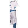 Kickboxing uniform “Bow” (Farba White - Blue - Black, Veľ. 130)