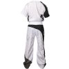 Kickboxing uniform “Bow” - black-red-white, size 130 (Size 130, Color Black - Red - White)