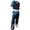 Kickboxing uniform “Bow” (Farba White - Blue - Black, Veľ. 130)